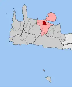 Location within the regional unit