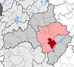 Location within the regional unit