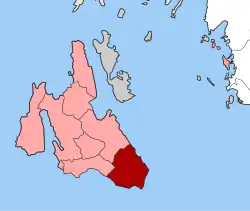 Location within the regional unit