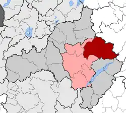 Location within the regional unit