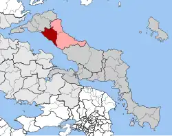 Location within the regional unit