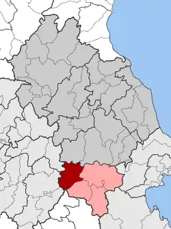 Location within the regional unit