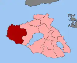 Location within the regional unit