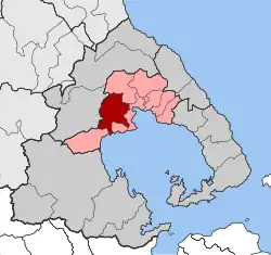 Location within the regional unit