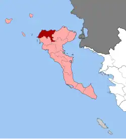 Location within the regional unit