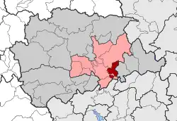 Location within the regional unit
