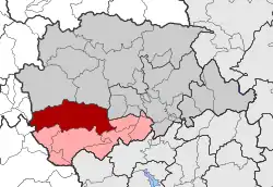 Location within the regional unit