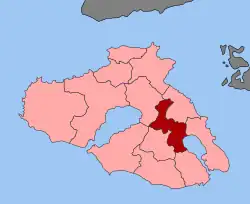 Location within the regional unit