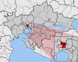 Location within the regional unit