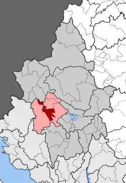Location within the regional unit