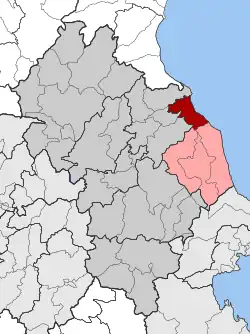 Location within the regional unit