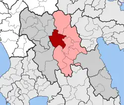 Location within the regional unit