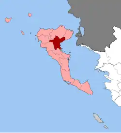 Location within the regional unit