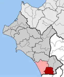 Location within the regional unit