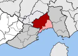 Location within the regional unit