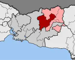Location within the regional unit