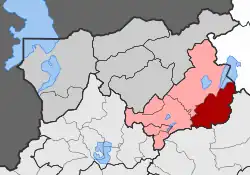 Location within the regional unit