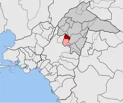 Location within North Athens regional unit