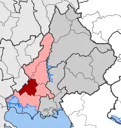 Location within the regional unit