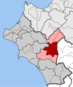 Location within the regional unit