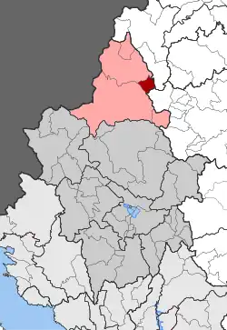 Location within the regional unit