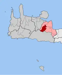 Location within the regional unit