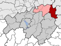 Location within the regional unit