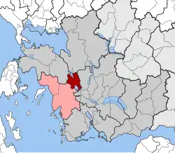 Location within the regional unit