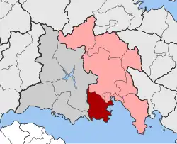 Location within the regional unit