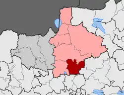 Location within the regional unit