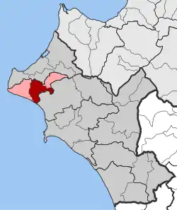 Location within the regional unit