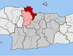 Location within the regional unit