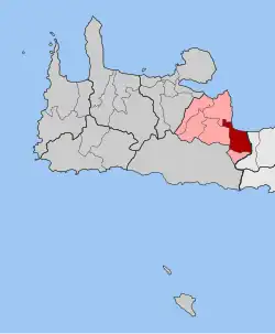 Location within the regional unit