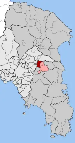 Location within the regional unit
