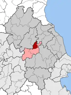 Location within the regional unit