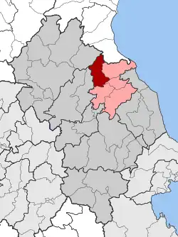 Location within the regional unit