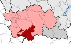 Location within the regional unit
