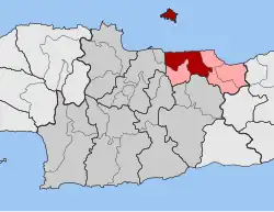 Location within the regional unit