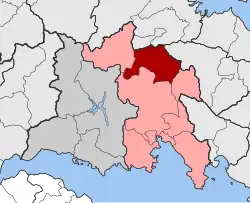 Location within the regional unit