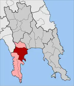 Location within the regional unit