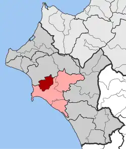 Location within the regional unit