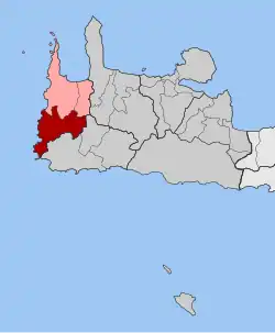 Location within the regional unit