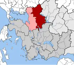 Location within the regional unit