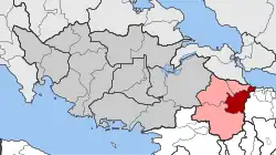 Location within the regional unit