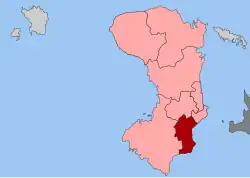 Location within the regional unit