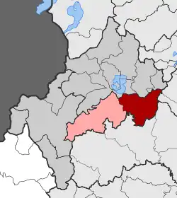 Location within the regional unit