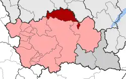 Location within the regional unit