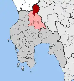 Location within the regional unit