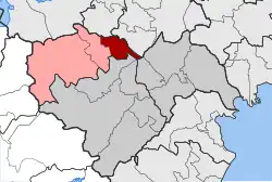 Location within the regional unit