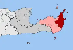 Location within the regional unit